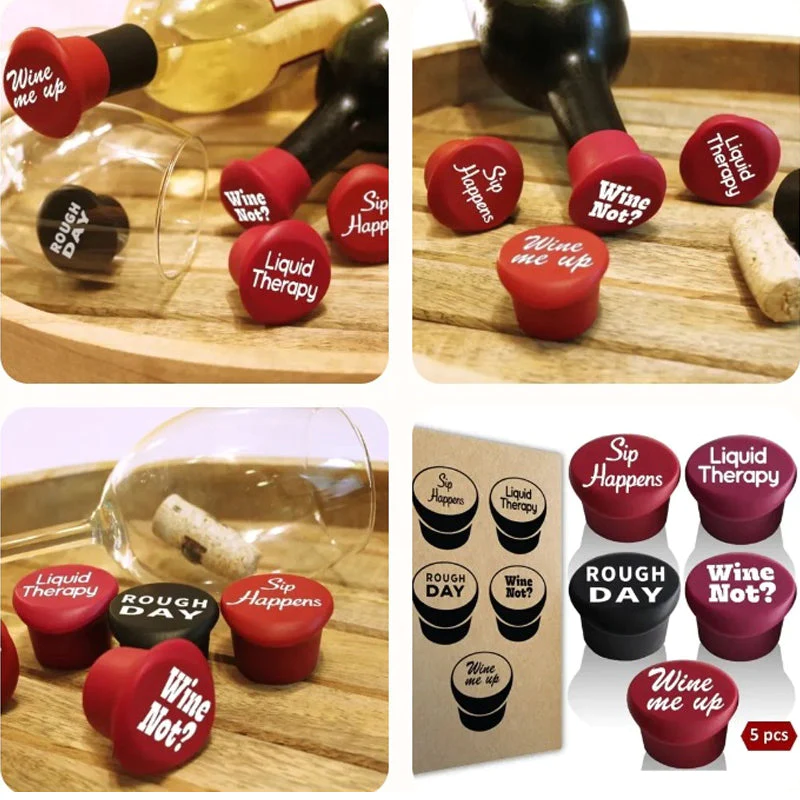 🤩Funny Wine Stoppers (5 PCS)🍷 