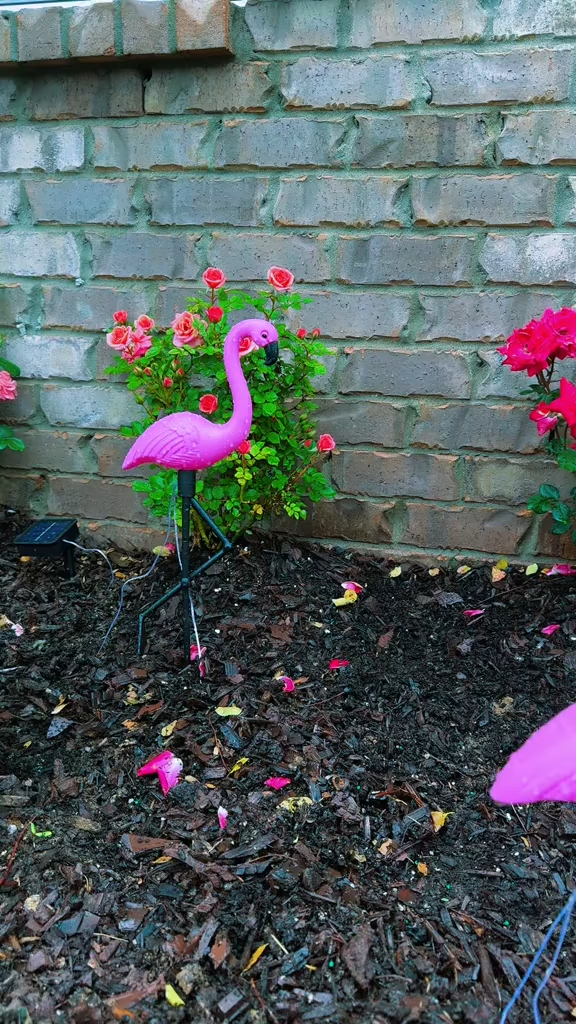 Pink Flamingo-Solar Floor Lamp