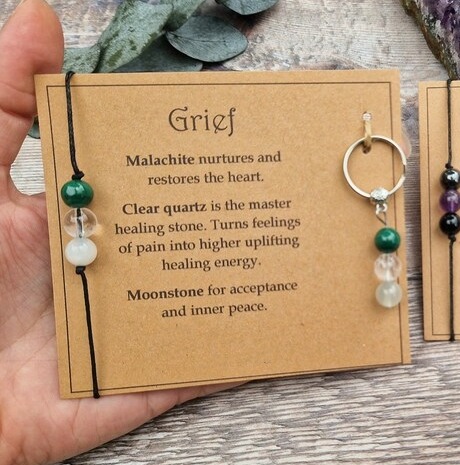 💖Emotional Gemstone Bracelet & Keychain🎁