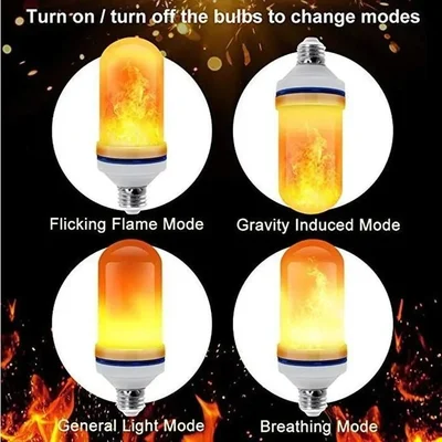 🔥LED Flame Effect Light Bulb-With Gravity Sensing Effect
