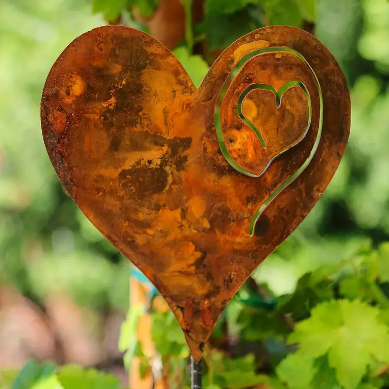 🌼Garden Art - 🤎Rusted Heart