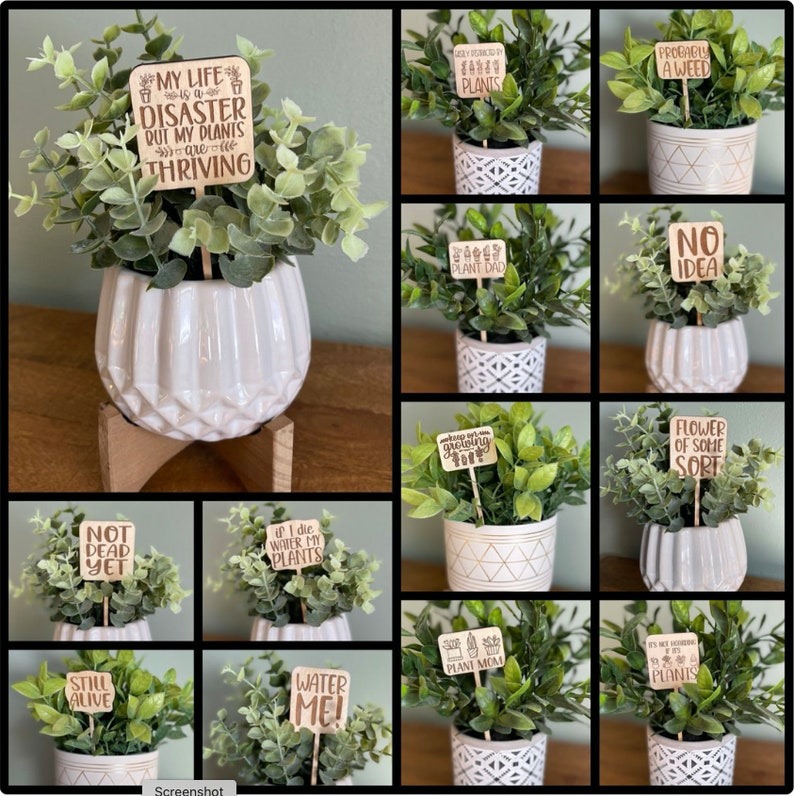 🌵Funny Plant Markers