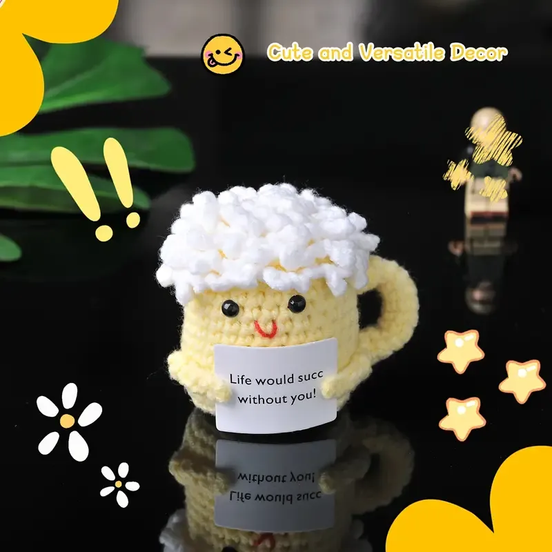 🍺Handmade Beer Mug Decoration Doll-Life Would Succ Without You!