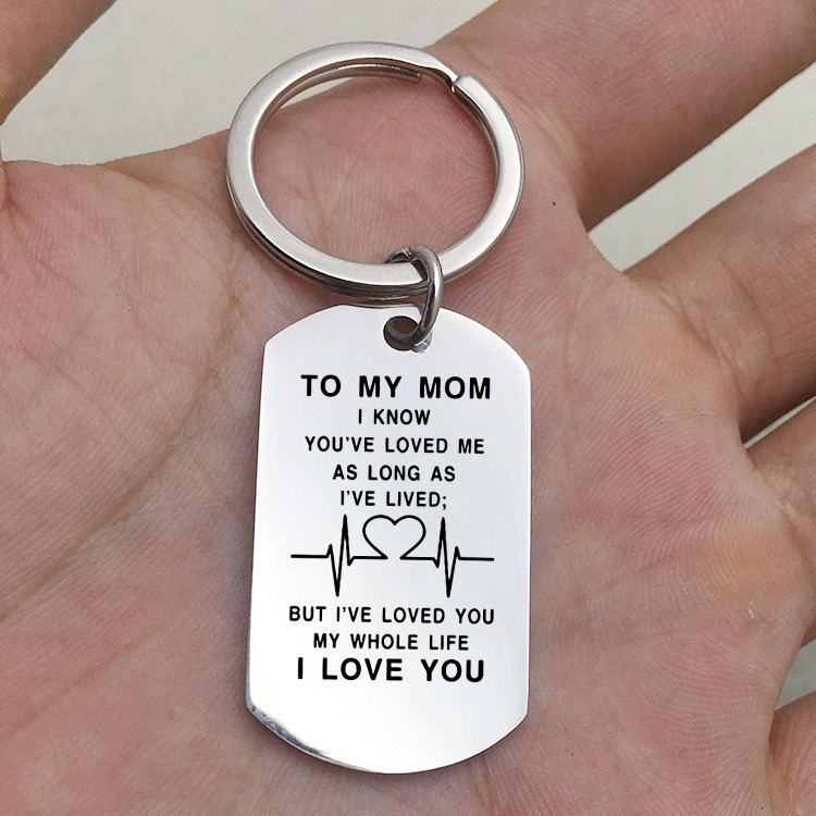 To My MoM - I've Loved You My Whole Life Keychain