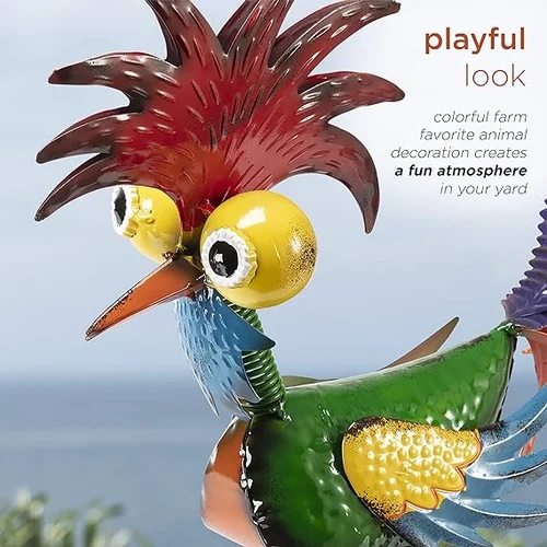 🐓Funny garden rooster statue