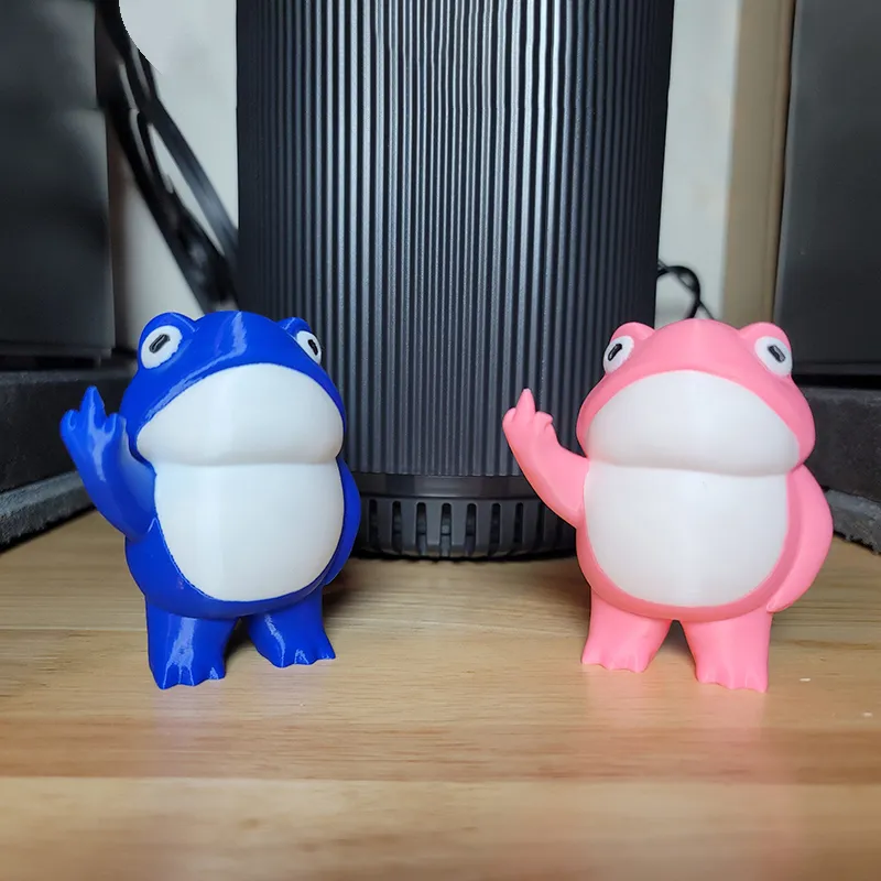 🐸Cheeky Middle Finger Frog😂