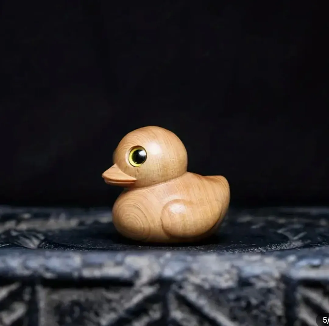 Handmade Wooden Rubber Duck