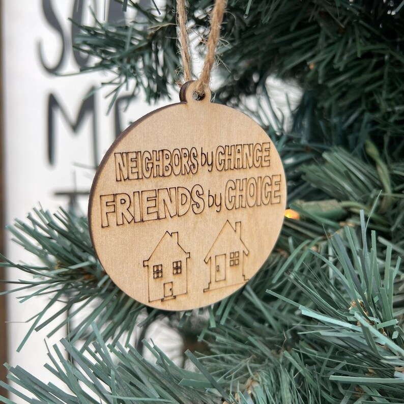 🎄🌟Christmas Ornament Gifts for Neighbors-"Good Neighbors are like Stars"