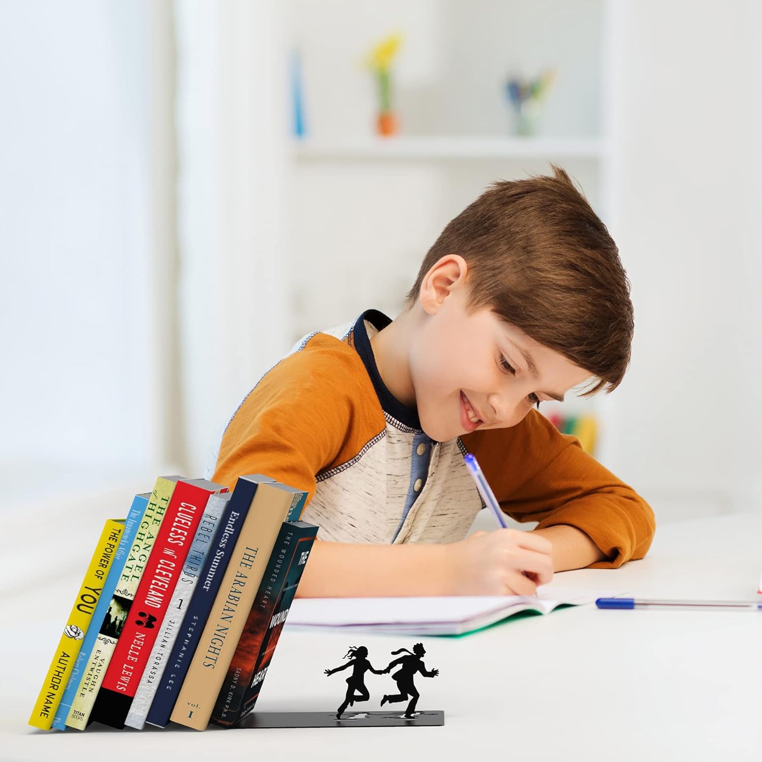 Black Metal Bookend Model