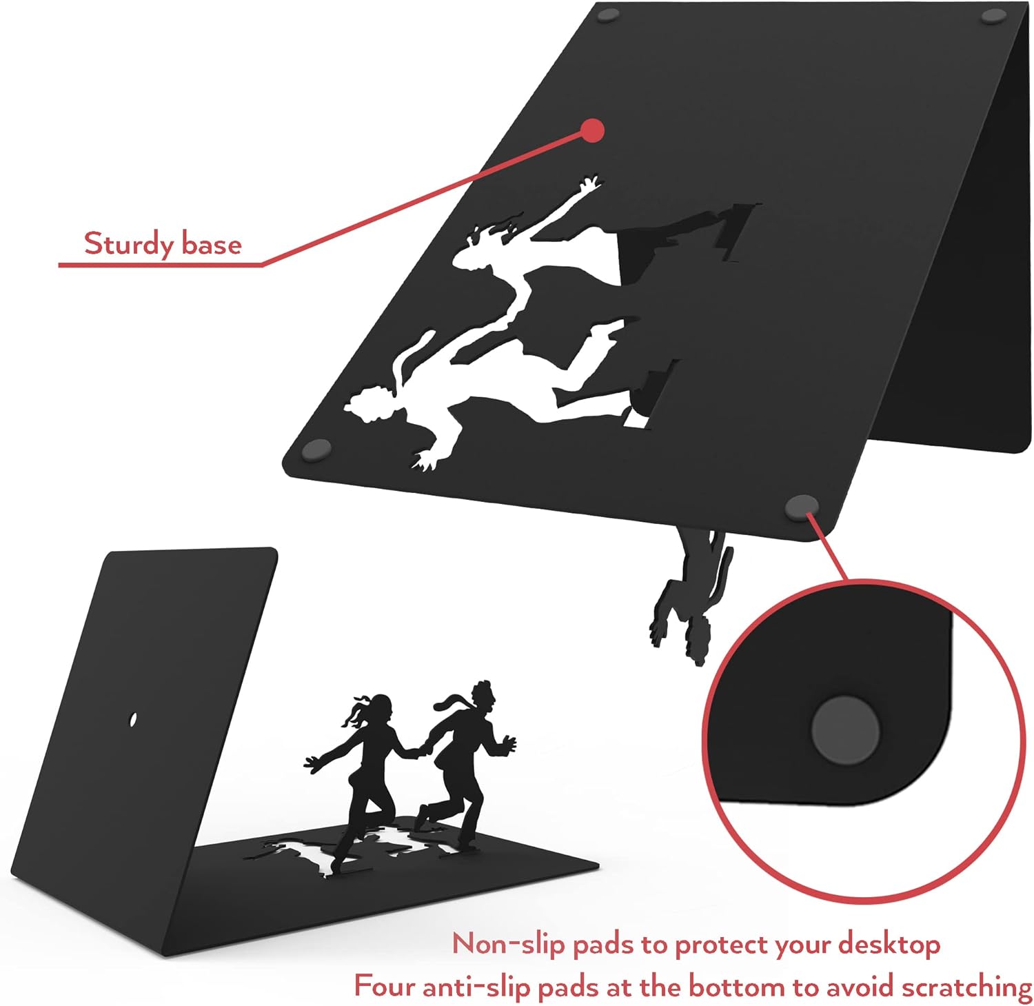 Black Metal Bookend Model