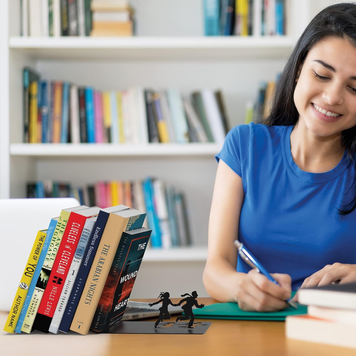 Black Metal Bookend Model