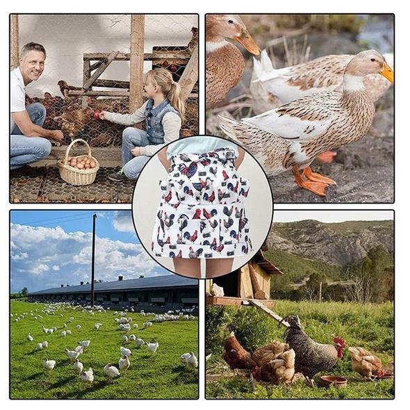 Durable Eggs Gathering Apron With Pockets