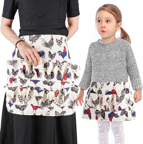 Durable Eggs Gathering Apron With Pockets
