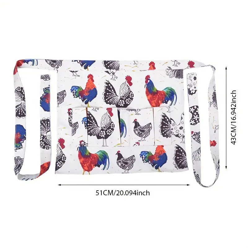 Durable Eggs Gathering Apron With Pockets