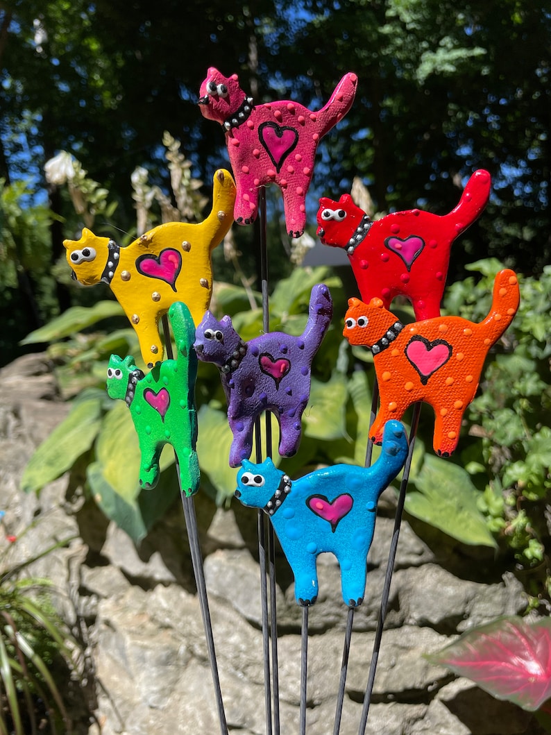 Kitty Garden Stakes for potted plants