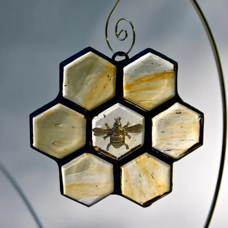 🐝Stained Glass Bee Ornament or Sun Catcher