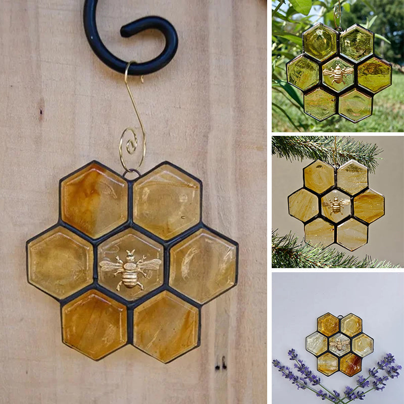 🐝Stained Glass Bee Ornament or Sun Catcher