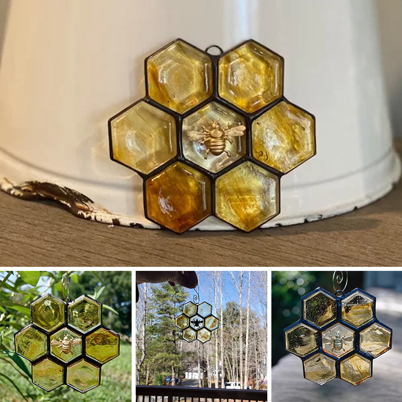 🐝Stained Glass Bee Ornament or Sun Catcher
