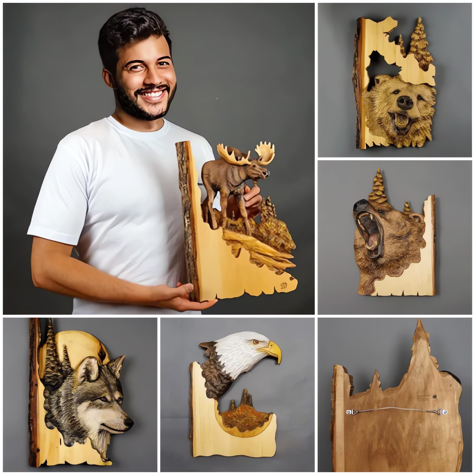 SPECIAL SALE -45% OFF🐻ANIMAL CARVING HANDCRAFT WALL DECOR