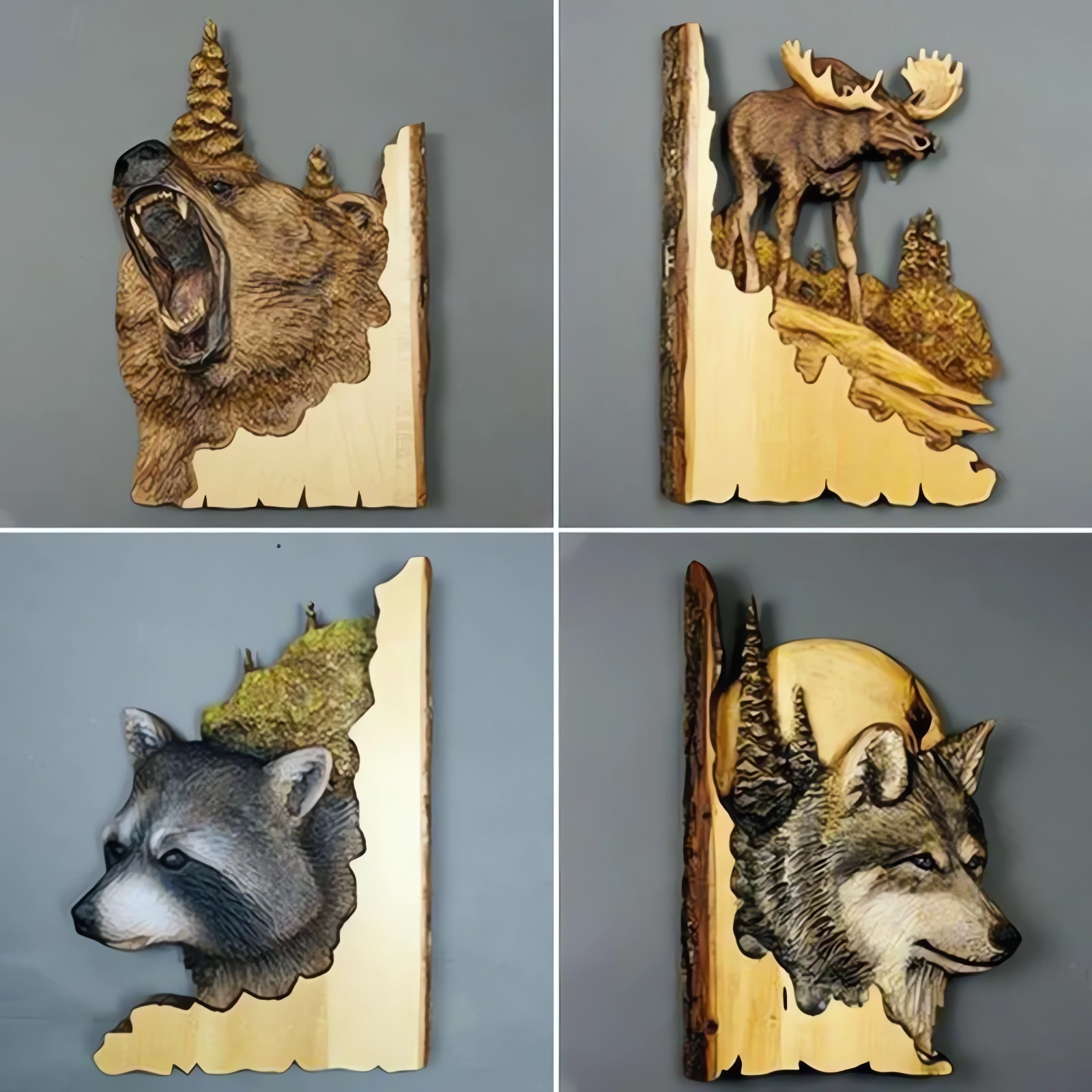 SPECIAL SALE -45% OFF🐻ANIMAL CARVING HANDCRAFT WALL DECOR