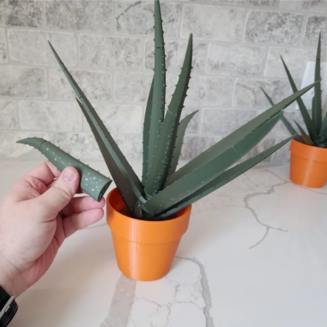 3D Printed Aloe Vera Pen Plant