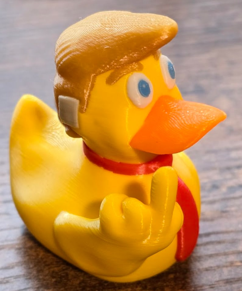 🤣Double Middle Finger Duck with Ear BandAid