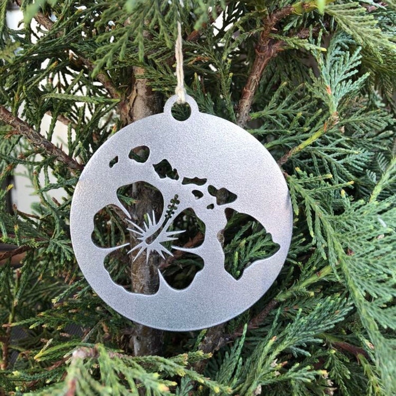 Hawaii Metal State Ornament