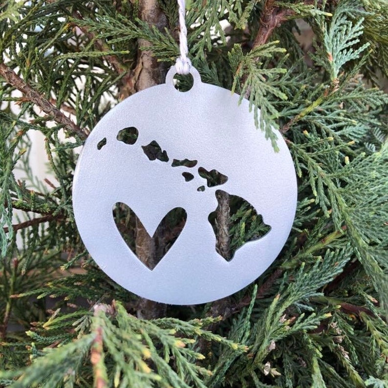 Hawaii Metal State Ornament