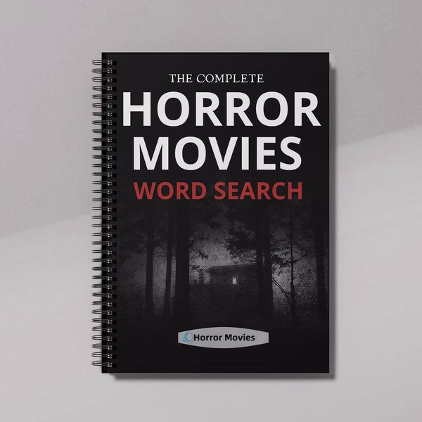 Horror Movies Word Search | Horror Movie Lover Gifts