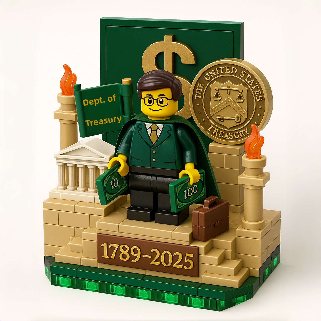 U.S. Treasury Department 1789-2025 Building Blocks