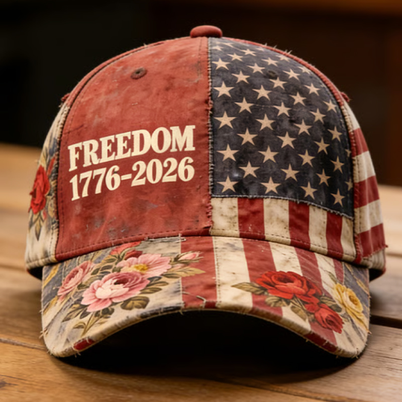 US 250th Anniversary Print Printed Hat