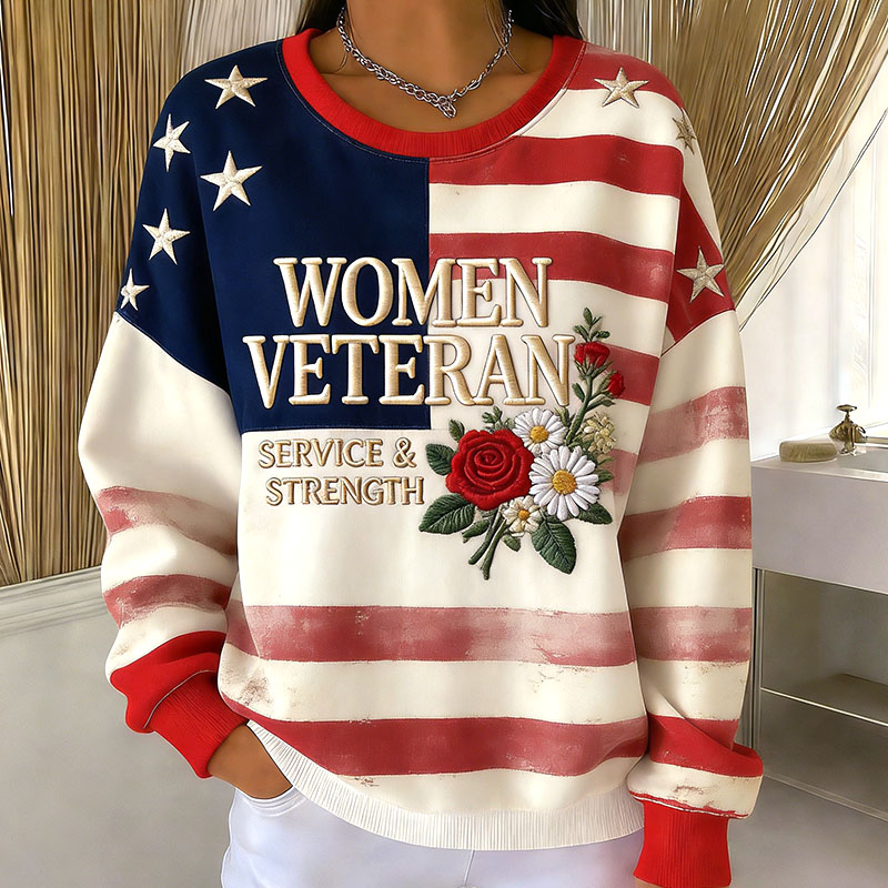 Female Veterans Casual Sweatshirt