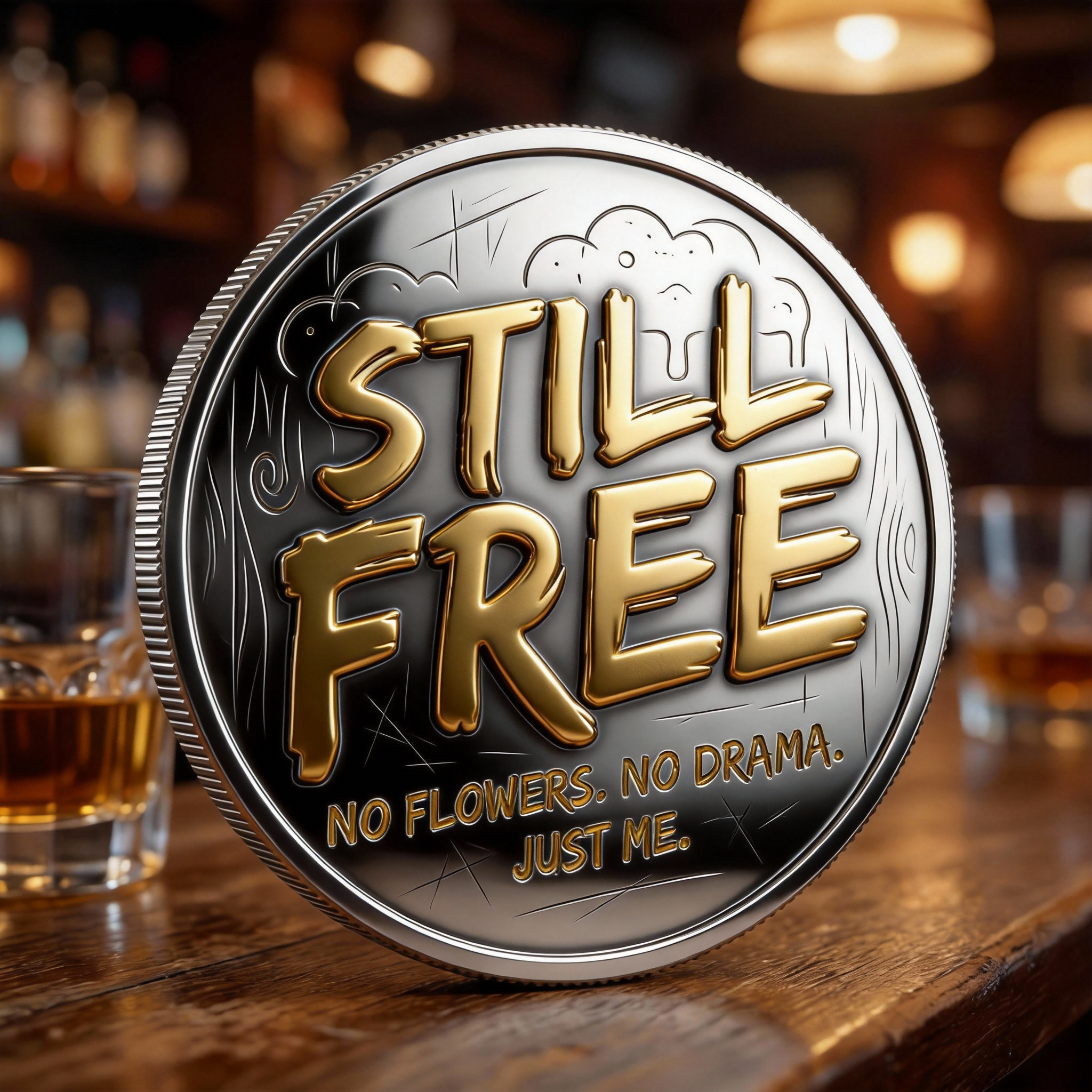 🍺 Grumpy Single Man Club Coin