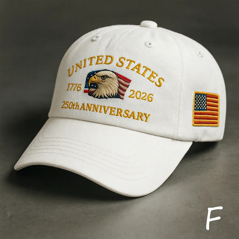USA 250th Anniversary Embroidered Baseball Cap