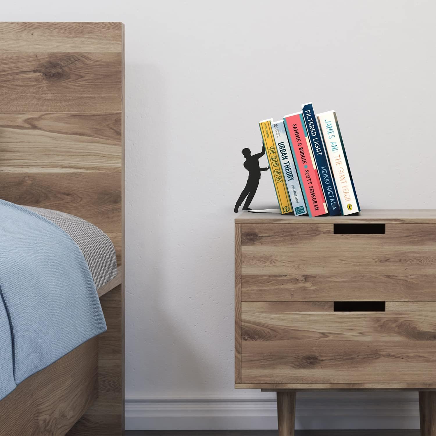 Black Metal Bookend Model