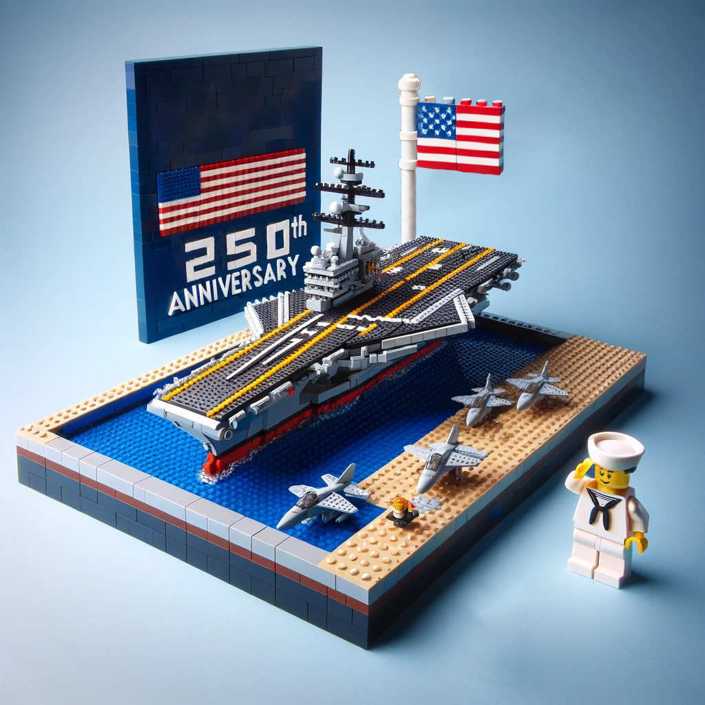 U.S. Military 250th Anniversary Building Blocks