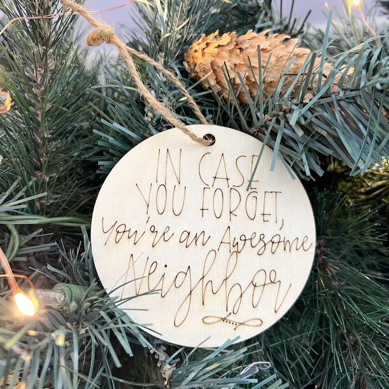 🎄🌟Christmas Ornament Gifts for Neighbors-"Good Neighbors are like Stars"