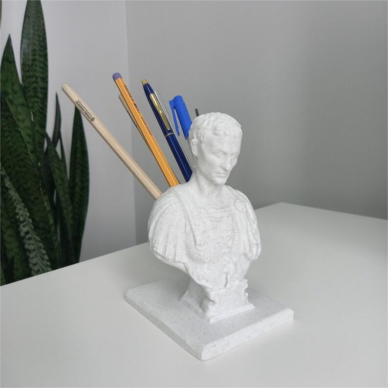 Julius Caesar Office Desk Pen Holder
