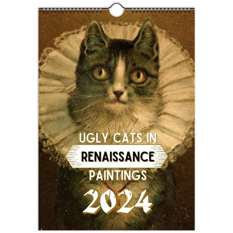 2024 Wall Hanging Calendar - 😹Funny Art Novelty Gift