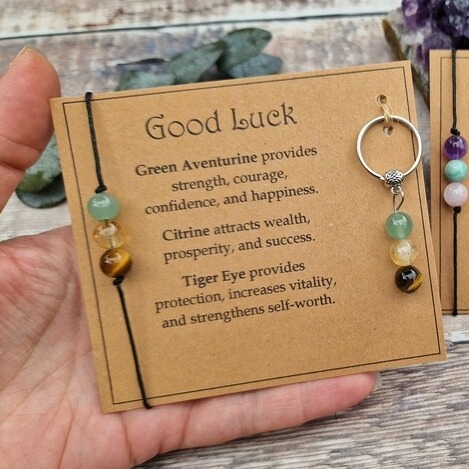 💖Emotional Gemstone Bracelet & Keychain🎁