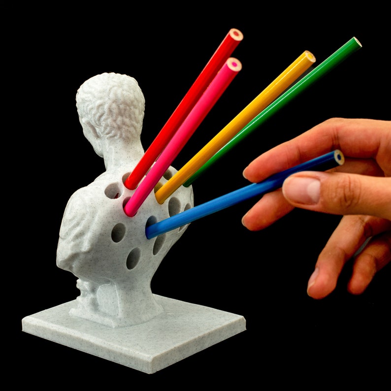 Julius Caesar Office Desk Pen Holder