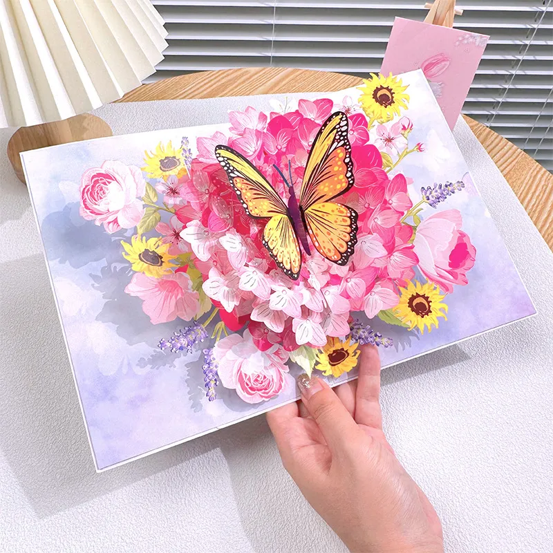 (🔥Now Hot Sale)✨3D Handmade Flower Greeting Card