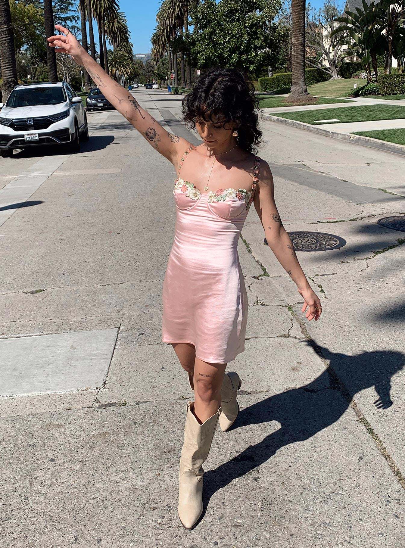 2024 New Embroidered Floral Halter Skirt