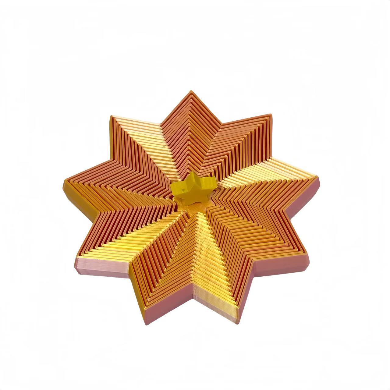 🎄3D Printed Expanded Sensory Fidget Star