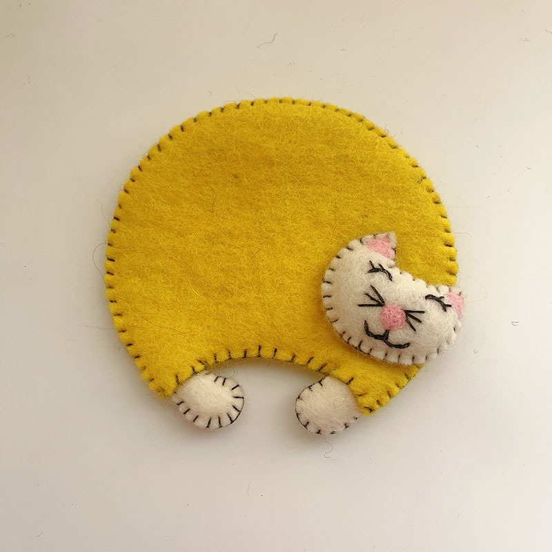 Cartoon Felt Coaster