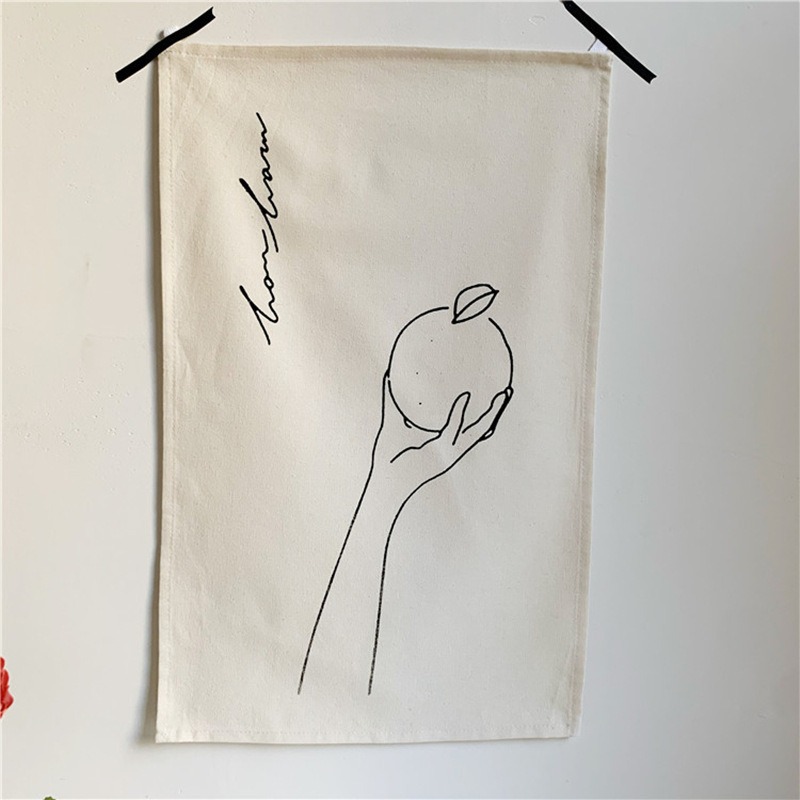 Illustration Hanging Cloth Decoration