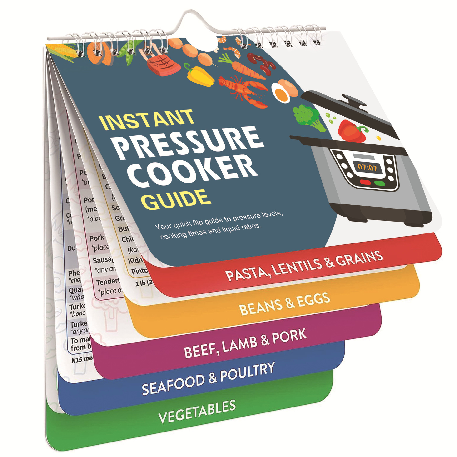 Air Fryer Cheat Sheet Magnets Cooking Guide Booklet