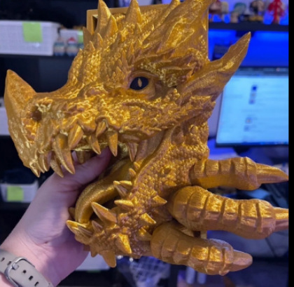 Dragon Book Bookshelf Ornament - 3D Print Book Nook Decor