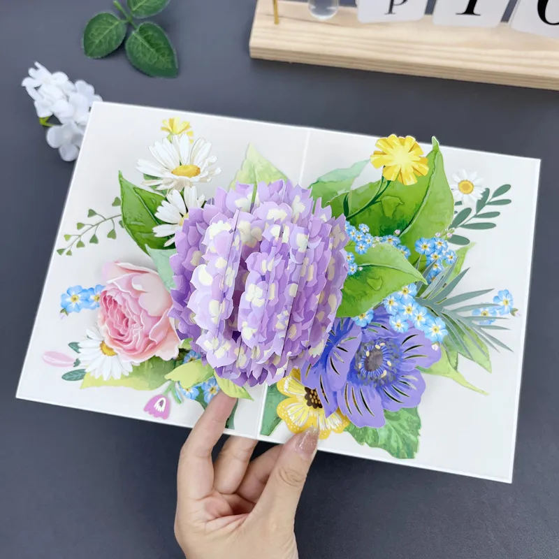 (🔥Now Hot Sale)✨3D Handmade Flower Greeting Card