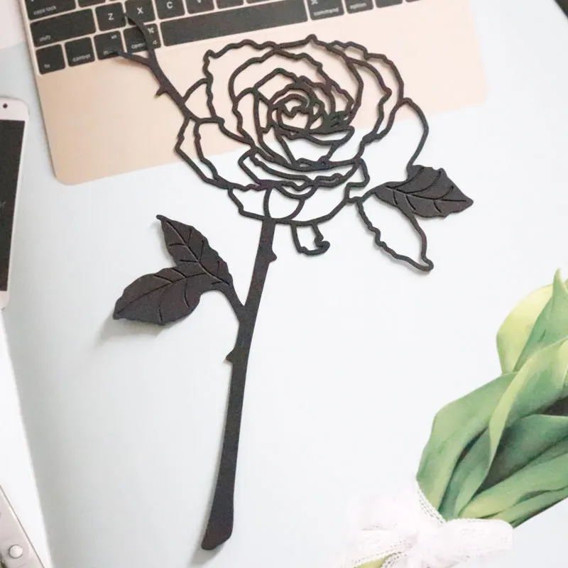 🌸Metal Rose Bookmark✨